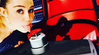 Watch Miley Cyrus joins The Voice Video