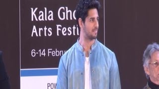 Watch Sidharth Malhotra Inaugurates Kala Ghoda Festival 2016 Video
