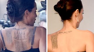 Watch OMG! Angelina Jolie Got Three NEW TATTOOS Video