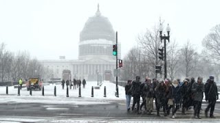 Watch Raw: Winter Storm Blankets DC in Snow Video