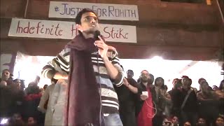 Watch Umar Khalid Speech on 22 feb,2016 || Umar Khalid enters JNU, Addressing Students Video