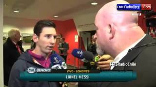 Watch Entrevista Messi Arsenal vs Barcelona 0-2 Champions League 2016 Video