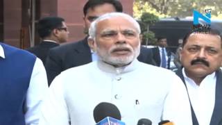 Watch Narendra Modi hopes for constructive  Budget Session Video