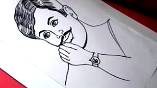 Watch How to Draw CHANDRASHEKAR AZAD DRAWING Video