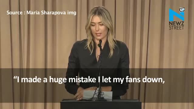 Watch Tennis Superstar Maria Sharapova fails drug tests Video