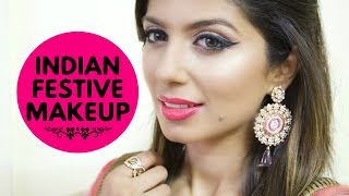 Watch INDIAN FESTIVE Makeup / Wedding Guest Makeup Video
