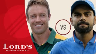Watch AB De Villiers vs Virat Kohli | Who's The Greatest? Video