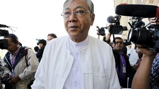 Watch Myanmar swears in first elected civilian president: Htin Kyaw Video
