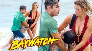 Watch 'Baywatch' Movie On-Location PICTURES - Dwayne Johnson, Zac Efron Video