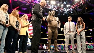 Watch The Rhodes' Family unveils the new statue of "The American Dream" Dusty Rhodes Video