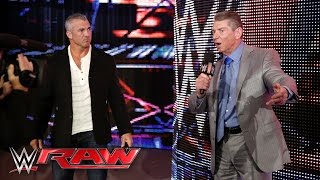 Watch Mr. McMahon puts Shane McMahon in charge of Raw for the night: Raw, April 4, 2016 Video
