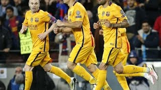 Watch UEFA Champions League: Luis Suarez Double Salvages FC Barcelona Against 10-Man Atletico Madrid Video