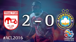 Watch TRACTORSAZI TABRIZ vs PAKHTAKOR: AFC Champions League 2016 (Group Stage) Video