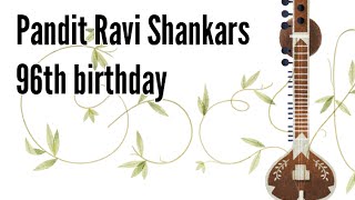 Watch Pandit Ravi Shankar 96th birthday Video