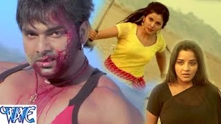 Watch Fight Scene of Pawan Singh - Suhaag - Action Scene from Bhojpuri Movie - Monalisa Video