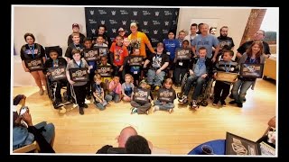 Watch John Cena and fellow WWE Superstars brighten spirits at the Make a Wish pizza party Video