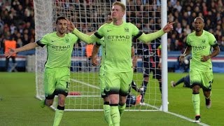 Watch Manchester City F.C Hold Paris Saint-Germain to 2-2 Draw in Champions League Video