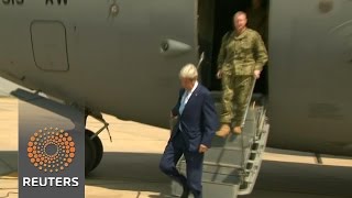 Watch Kerry visits Iraq, showing support for embattled prime minister Video