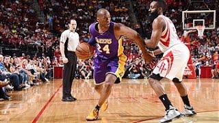 Watch Kobe Bryant Duels James Harden in Houston Video