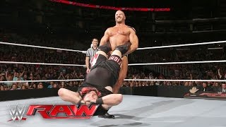 Watch Cesaro vs. Kevin Owens - Winner Faces The Miz for the Intercontinental Title: Raw, April 11, 2016 Video