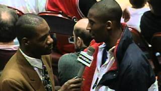 Watch NBA Vault: Highschool Kobe Bryant Gets Interviewed At Sixers Game Video