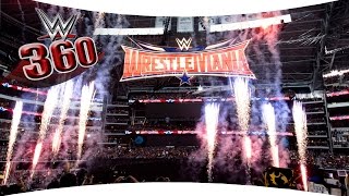 Watch Get an eagle's eye view of WrestleMania 32 in 360! Video