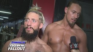 Watch Enzo and Big Cass have their eyes on WWE's tag team prize: SmackDown Fallout, April 14, 2016 Video