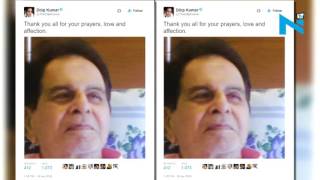 Watch Dilip Kumar thanks fans for health recovery Video
