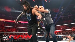 Watch Luke Gallows & Karl Anderson attack Roman Reigns: Raw, April 18, 2016 Video