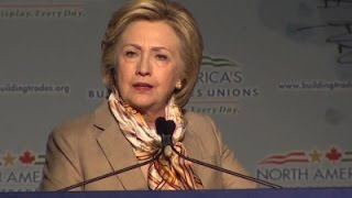 Watch Clinton Appeals to Organized Labor in DC Speech Video
