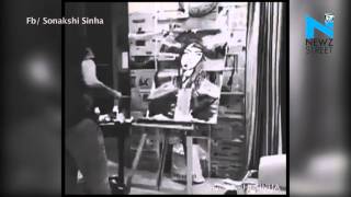 Watch This 15 secs video shows you Sonakshi's painting skills Video