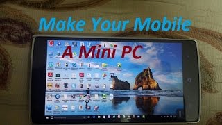 Watch {Hindi} How Make Your Android Phone A Mini PC Video