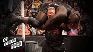 Watch Outside-the-ring Finishing Moves: WWE Top 10 Video