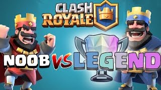 Watch Clash Royale - NOOB BEATS A LEGEND - Intense Royale Battles Video