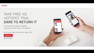 Watch Get Airtel 4G Hotspot Free ! TRIAL PERIOD ! Video