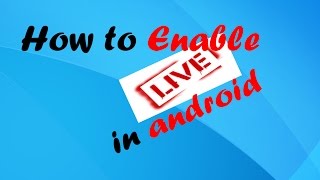 Watch [Hindi] How To Enable Live Photos in Android 2015 Video