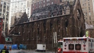 Watch Raging Fire Destroys Historic New York City Church Video