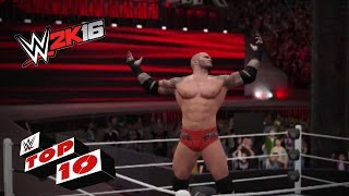 Watch Catching & Catapult Finishers from outta nowhere: WWE 2K16 Top 10 Video