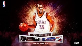 Watch Kevin Durant Ties Playoff Career-High with 41 Points on Mother's Day Video