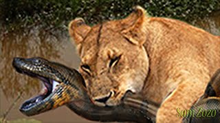 Watch Leopard vs crocodile. Jaguar attacks giant anaconda. Lion vs python snake Craziest animal fights Video