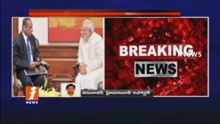 Watch Governor Narasimhan Meets Modi On Drought In Telugu States iNews Video