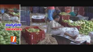 Watch Mango Farmers facing problems with brokers In Karimnagar Market iNews Video