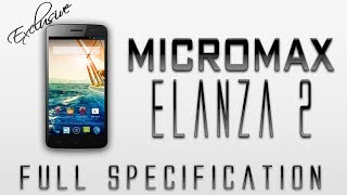 Watch Micromax Canvas Elanza 2 Full Specification Review [Snapdragon 200,1gb RAM,5 inch & Much More] Video