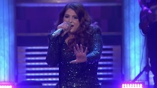 Watch Meghan Trainor Takes HUGE Tumble Onstage During Me Too Tonight Show Performance Video