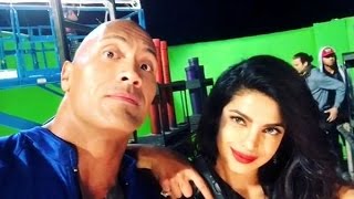 Watch BAYWATCH Set Video with Dwayne Johnson and $exy Villainess Priyanka Chopra (2016) Video