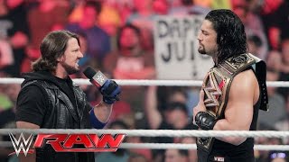 Watch AJ Styles sets the record straight about The Club: Raw, May 16, 2016 Video