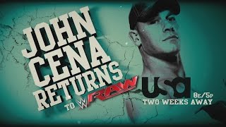 Watch John Cena returns to Raw on Memorial Day! Video