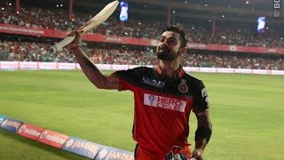 Watch RCB vs KXIP - Kohli Hits 4th Century In this IPL 2016 - 113 Runs in 50 Balls despite injury Video