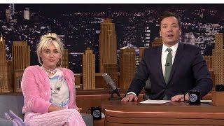 Watch Miley Cyrus On Jimmy Fallon: Will There Be Catfights With Alicia Keys On 'The Voice?' Video