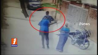 Watch Chain Snatching At Padmarao Nagar In Secunderabad iNews Video